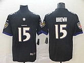 Nike Ravens 15 Marquise Brown Black Alternate Vapor Untouchable Limited Jersey,baseball caps,new era cap wholesale,wholesale hats